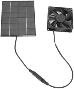 Dailygoody - Zonnepaneelventilator - Ventilatiesysteem - Eenvoudig te installeren - Energiezuinig - Ideaal voor kippenhokken - Geschikt voor serres — thumbnail 1