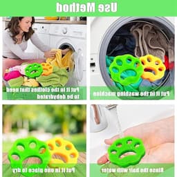 Set van 4 Wasbakken voor Wasmachine en Huisdieren, Inclusief Wasballen voor Efficiënt Wassen — thumbnail 5