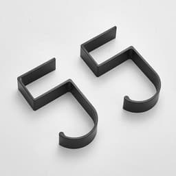 4PCS Kantoor Computer Bureau Aluminium Haak Klem op Bureau Hoofdtelefoon Houder - Rugzak Haak - Voorzien van een handige plek om Headset op te hangen (voor 2cm dikte) - Zwart — thumbnail 1