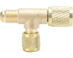 Instelventiel voor het bijvullen van airconditioning, uitlaatventiel 1/4 SAE voor reparatie R22, R12, R134 systemen