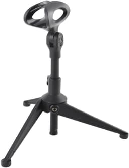 Verstelbare Desk Tripod Microfoonstandaard, Draagbare Vouwbare Microfoonhouder met Klem, Ideaal voor Thuisopnames en Podiumgebruik — thumbnail 3