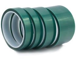 5 Rollen 0.05mm Hittebestendige Tape, Hoge Temperatuur Maskertape voor Elektronische Componenten, Circuitborden en Capacitors (33m)