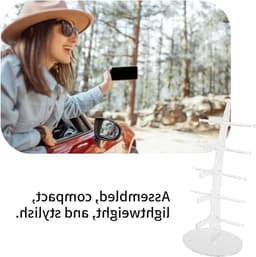 Glazenhouder voor Zonnebrillen en Brillen - Opbergruimte voor 5 Paren, Transparant en Stijlvol Ontwerp — thumbnail 4