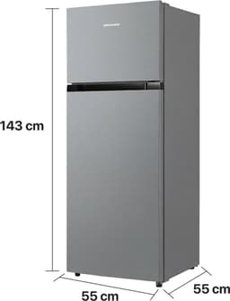 Heinner HF-M24ESE++ Koel-vriescombinatie – 204 L – Super Cooling & Super Freezing Functie – LED-verlichting – Omkeerbare Deur – Zilver – 5 Jaar Garantie — thumbnail 4