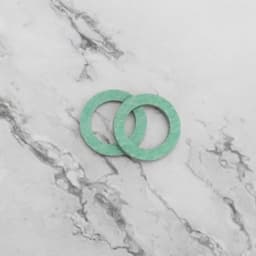 30 stuks groene vezelringen 1/2 inch (18 x 12 x 1,5 mm) afdichtringen hoge temperatuur vezelring voor gaskookplaat boiler omvormerklep — thumbnail 5