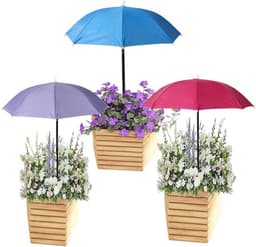 3e Verstelbare Plantenparasol, Grote waterdichte Tuinparasols Duurzaam Buitenzonwering voor Potplanten Bloemen Groenten — thumbnail 1