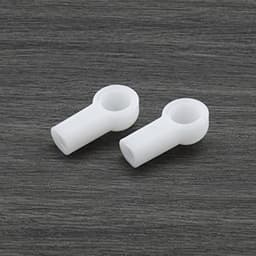2 stuks vervangende eindkap voor bovenste duwstanggewricht 98656127902, compatibel met Porsche Boxster 986 987 bovenste ondersteuningsbeugel, duwstangkogelgewrichtadapters, wit — thumbnail 3