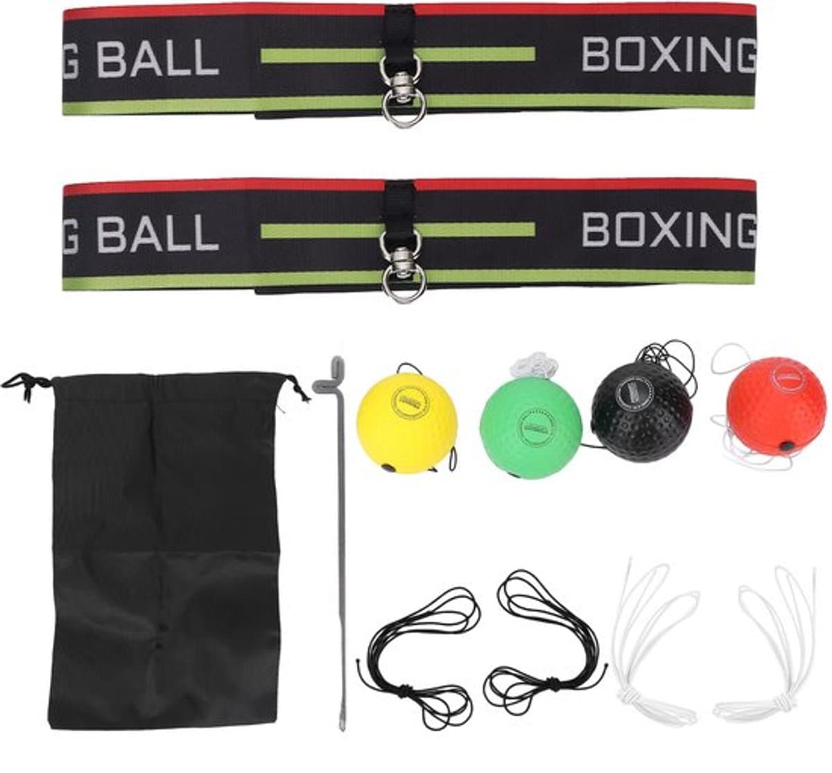 Reactiebalset, boksreflexbal voor verstelbare hoofdband Reflexbalset voor beginners Verbetering van snelheidsreacties Hand-oogcoördinatietraining — afbeelding 1