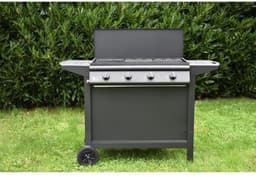 Grill Garden – Gasbarbecue 4 branders – Plancha – Deksel — thumbnail 1
