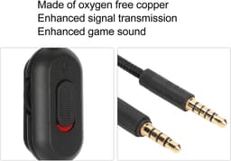ONF3 - Hoofdtelefoonkabel - Gaming-koptelefoon - Volumeregeling en mute-schakelaar - Zwart - Vervangende kabel - Geschikt voor Pro X Wire G Mic ... — thumbnail 5
