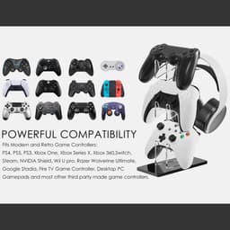 SPHProducts - Universele 3 Tier Headset Stand - Gaming Accessoires - Ruimtebesparend - Zwart - Controller Stand - Geschikt voor PS5 en Xbox Controller — thumbnail 2