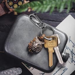 Robuuste metalen sleutelhanger met zinklegering, snelontgrendelbare karabijnhaak en sleutelhangerhouder voor dagelijks gebruik — thumbnail 5