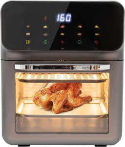 Elektrische Oven - Heteluchtfriteuse Stoom - Snel Koken - Visueel Touchscreen - Compact Formaat - Zwart — thumbnail 1