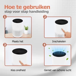 Neotex® Luchtreiniger Bureau – Compacte USB Luchtreiniger met HEPA-Filter en Aromatherapie voor Thuis, Kantoor en Hotel — thumbnail 7