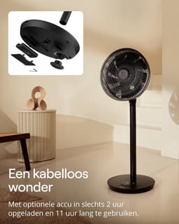 Slimme Ventilator - Stil Model - Comfortabele Koelte - 30 Snelheden - 54-92 cm - Zwart — thumbnail 4