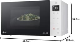 Magnetron Solo - Compacte Oven - Snel Eten Verwarmen - Slimme Inverter Technologie - 23 Liter Capaciteit - Zwart Wit — thumbnail 2