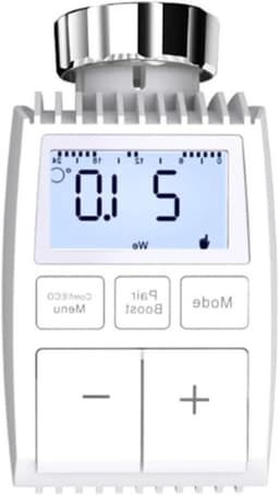 Slimme Thermostaat - Radiatorregelaar - Temperatuur Regelen - Intern Sensorontwerp - 5-30 Graden - Wit — thumbnail 1