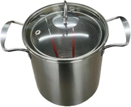 Friteuse Roestvrij Staal - Keukenpan met mand - Diverse Gerechten Frituren - Efficiënte Warmteverdeling - 3.5 Liter Inhoud — thumbnail 3