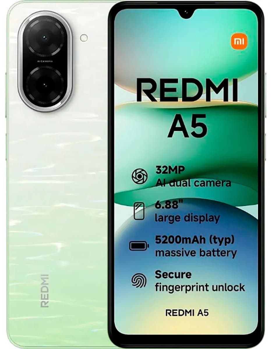 Xiaomi Redmi A5 4G 4GB/128GB Groen (Lake Green) Dual SIM — afbeelding 1