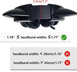 Kattenoren Accessoires - Koptelefoon Versiering - Persoonlijke Stijl - Zacht Siliconen Materiaal - Universeel Formaat - Zwart — thumbnail 5