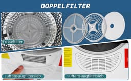 HAUSS SPOLE Wasdroger – 3 Kg Tot 4,5 Kg – Wandmontage – ABS En Staal – Wit – 5 Programma’s Met Oververhittingsbeveiliging — thumbnail 10