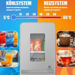 KESSER® Tafelmodel Koelkast 15 Liter AC DC 220-240V en 12V - Mini Koelkast Vrijstaand met Verwarmingsfunctie - Koelbox ideaal voor Auto en camperen - — thumbnail 5