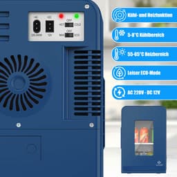 KESSER® Tafelmodel Koelkast 15 Liter AC DC 220-240V en 12V - Mini Koelkast Vrijstaand met Verwarmingsfunctie - Koelbox ideaal voor Auto en camperen - — thumbnail 9