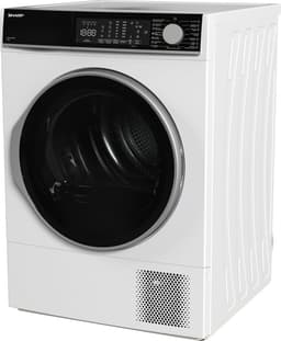 Sharp KDNL2S7WEBE – warmtepomp droger – energie label E – 12 kg – 15 programma’s – trommelverlichting – links en rechts draaiend – 8 sensor technologie – wit — thumbnail 3