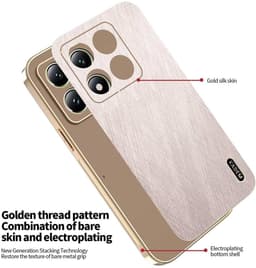 Dailygoods- Beschermhoes Ultradun - Siliconen/Leer - Schokbestendig - Elegant/Luxe - Compatibel met Oppo Reno15 Pro 5G - 1ste Klasse Kwaliteit - Telefoonhoes — thumbnail 3