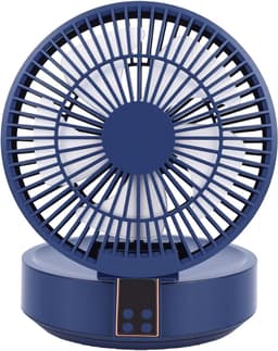 Tafelluchtcirculatieventilator - Bureau ventilator - Persoonlijke koeling - Draadloos oplaadbaar - 18x18x11 cm - Wit — thumbnail 4