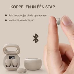 carmdering - Mini In Ear Kopfhörer - Draadloze Slaap Oordopjes - Bluetooth Headset - Fysieke Ruisonderdrukking - Zacht Siliconen - Ultra Lichtgewicht Design - Comfortabel Voor Zijslapers -Wit- 1 Set — thumbnail 3