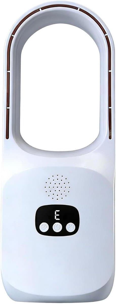 Bladloze Ventilator - Tafelcirculator - Persoonlijke Koeling - Warm en Koud - 38x13x38 cm - Wit — afbeelding 1