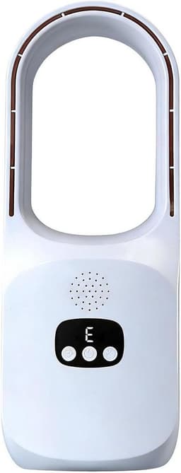 Bladloze Ventilator - Tafelcirculator - Persoonlijke Koeling - Warm en Koud - 38x13x38 cm - Wit — thumbnail 1