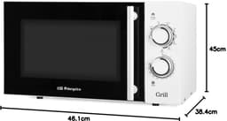 Magnetron met grill - Oven combi - Snel eten bereiden - Touch control - 23 liter inhoud - Wit — thumbnail 2