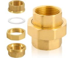 1 1/4 inch Messing Schroefverbinding, Conische Afdichting met Vrouwelijke Draad, Geschikt voor DN32 Pijp en Schroefverbindingen
