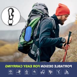 EVA Semi Hard Shell Zonnebril Etui, Unisex Brilhouder met Metalen Hanghaak voor Bescherming en Opslag — thumbnail 3
