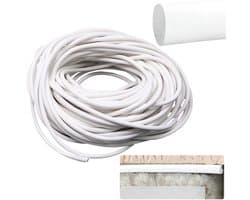 10 meter afdichtkoord van 2 mm, rond silicone afdichtkoord voor voegen, ideaal voor deuren en muren, waterdicht en isolerend