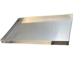 Roestvrijstalen Bak - Lekbak Wateropvangbak - Keuken Organiseren - Geen Afvoer - 80x60 cm - Zilver