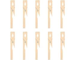 Houten Klemmen voor Probuizen - 10 Stuks, Natuurlijke Bamboe Klemmen voor 10-20mm Probuizen, Laboratorium Benodigdheden en Onderwijs Tools
