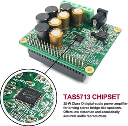 Hifi Versterker voor Raspberry Pi met Klasse-D Power AMP 25W Audio Geluidskaart — thumbnail 4