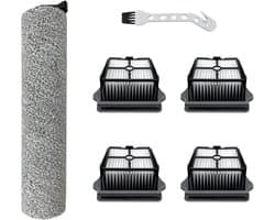 Vervangende accessoires - 6 stuks - geschikt voor Tineco iFloor 3 - Floor One S3 - iFloor 3 Breeze Complete - Floor One S3 - met 1 borstelrol en 4 HEPA filter