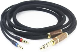 Verzilverde OCC Hoofdtelefoonkabel 3.5mm naar 6.35mm Adapter voor Hifiman Modellen — thumbnail 1