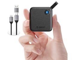 Externe SSD 2TB met 2-in-1 USB-C kabel - Draagbare solid state drive voor smartphones, tablets en PC's