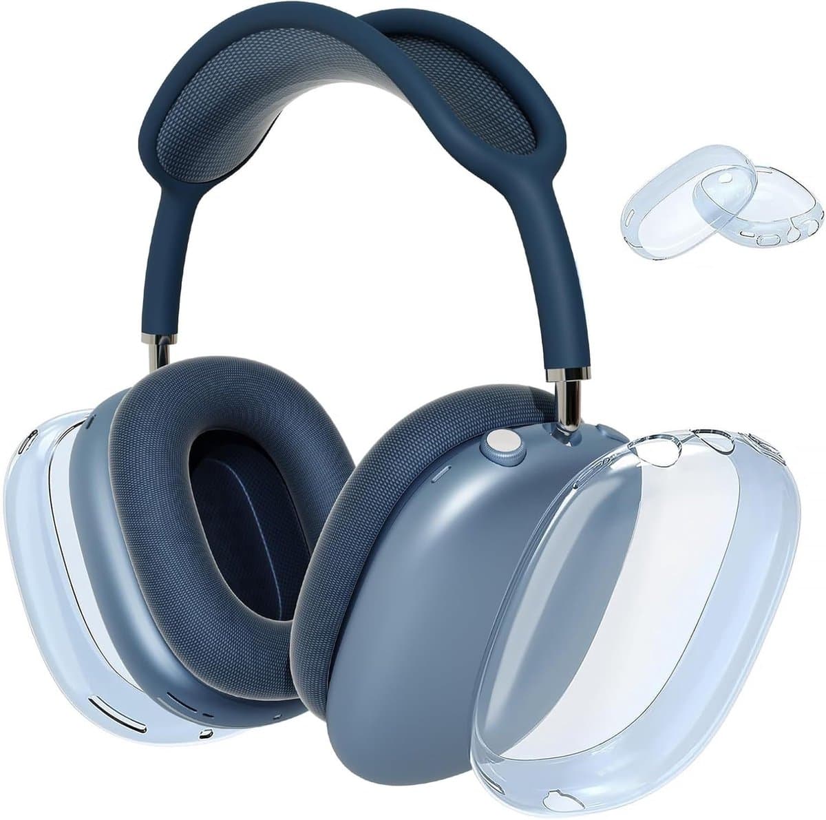 Shieldcase TPU Cover bescherming geschikt voor Airpods Max 1/2 - Schokbestending - Beschermhoes voor koptelefoon - Donkerblauw — afbeelding 1