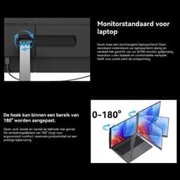 Blackview SCM8 Draagbare Monitor 15,3" 1920×1200 100% sRGB | Extra Laptopscherm 13-17,3" | Uitbreidingsscherm Plug & Play | Geschikt voor PC, Xbox, PS4/5, Switch | Grijs — thumbnail 7