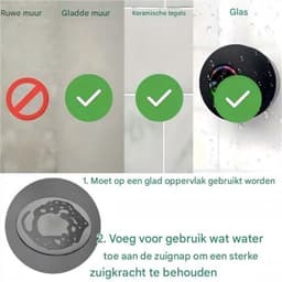 Ynkkvre -Bluetooth Luidspreker Douche Speaker Draadloze Draagbare Mini Hoorn Speaker Zuignap voor Badkamer Bass Stereo Trompet Draadloze Ondersteuning LED Licht voor Douche Thuis en Buiten — thumbnail 4