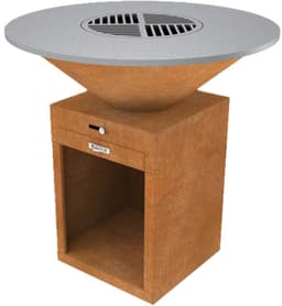 VIRTO PURO VUURSCHAAL & GRILL BBQ L CORTENSTAAL 100CM — thumbnail 1