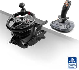 Thrustmaster Simtask Farming Pack PS - 3 producten : T128-Racestuur met pedalen, Bevestigingssysteem en FarmStick-Joystick - voor PS5 en PC — thumbnail 1