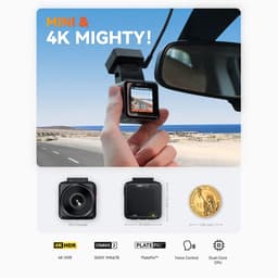 VANTRUE E1 Pro 4K Mini Dash Cam Voorkant, STARVIS 2 Plate Pix™ HDR Nachtzicht Autocamera, 5G WiFi GPS, 1,54'' scherm, LTE,Spraakbesturing, 24H Gebufferde Parkeermodus — thumbnail 2