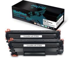2x Toner Cartridge Vervanging voor 83A CF283A - Geschikt voor Diverse Laserjet Pro Printers